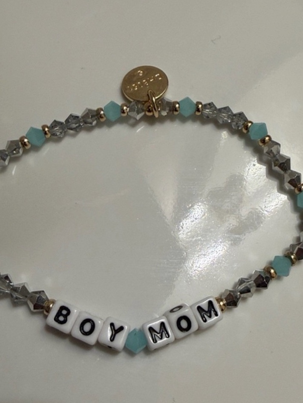 Bundle Tiny Words Project. Beaded Bracelet - Pastel Multicolor - Picture 2 of 2
